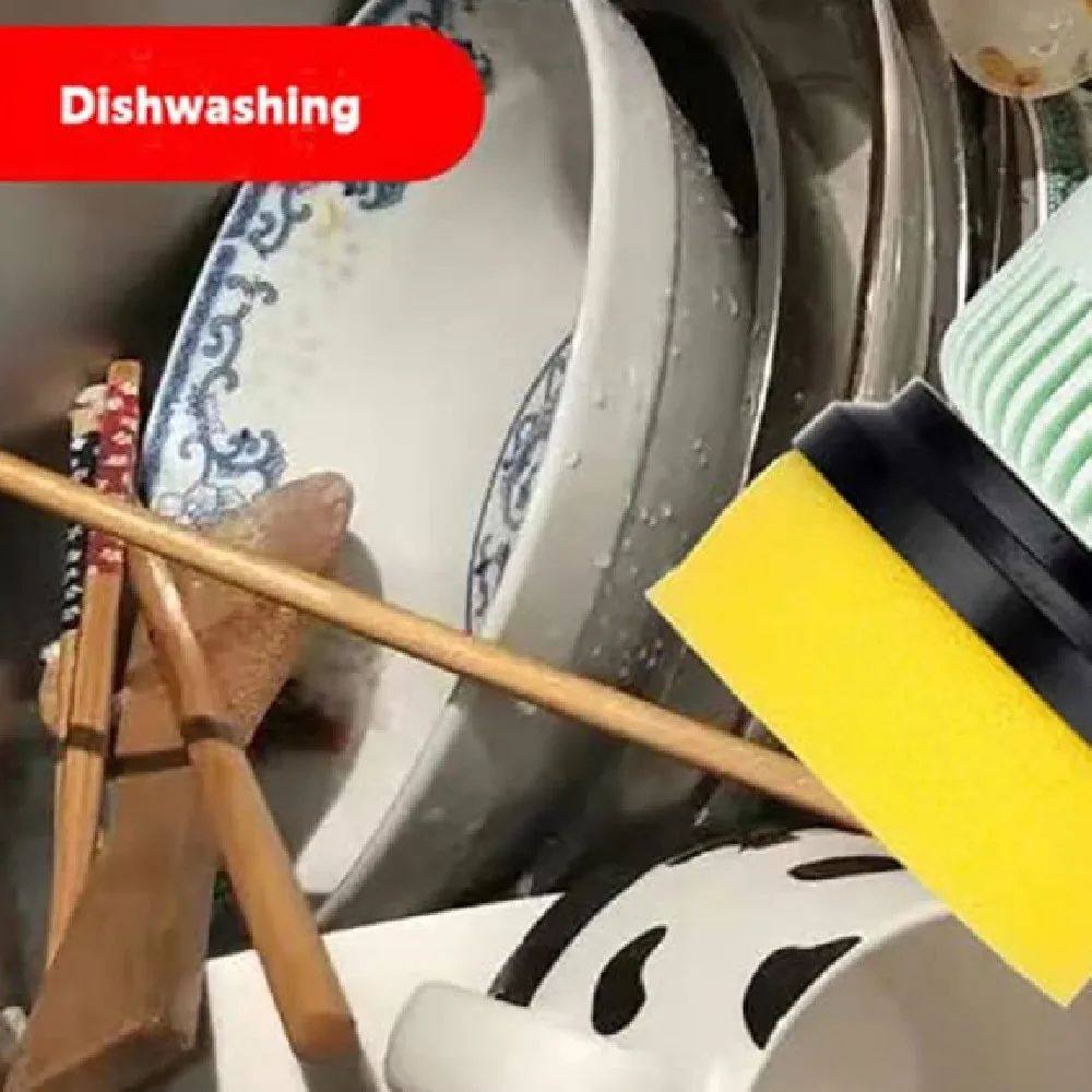 Household electric rotating cleaning brush