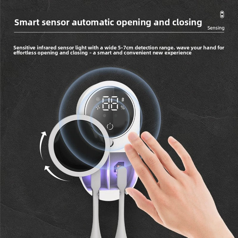 Smart UV toothbrush sanitizer drying function tech