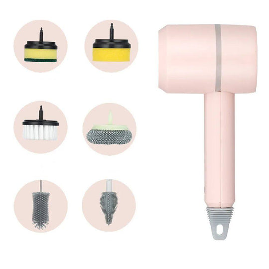 Household electric rotating cleaning brush full bundle