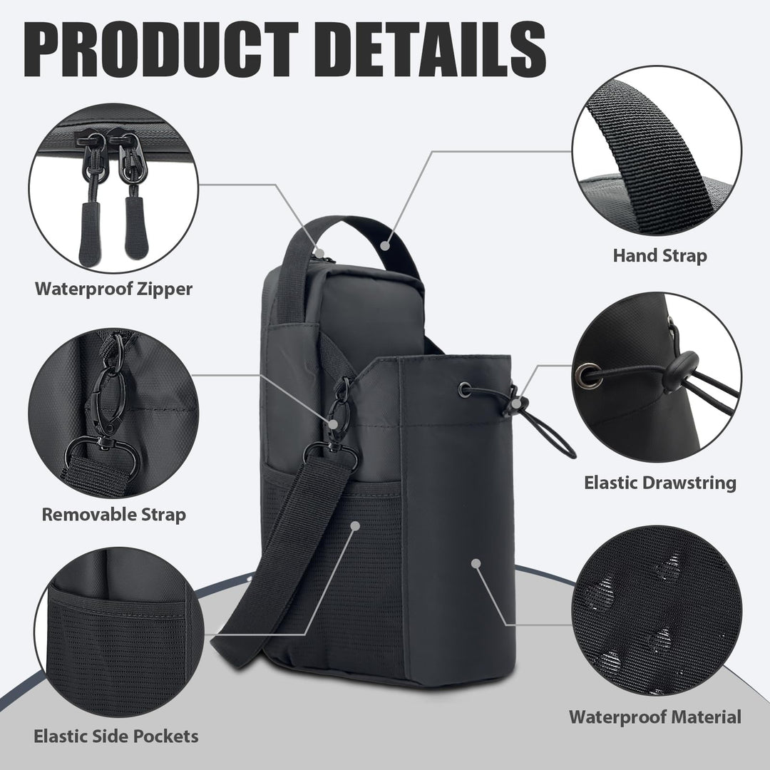 Magnetic water bottle bag crossbody product details