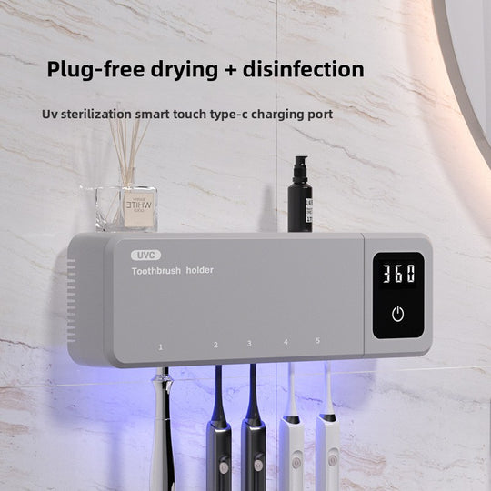 Smart UV toothbrush sanitizer 2 family design