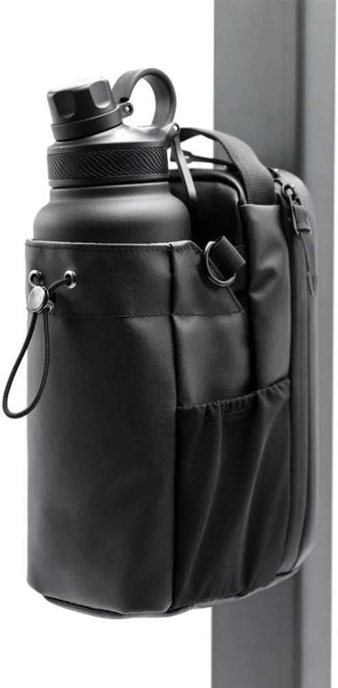 Magnetic water bottle bag crossbody gym strap