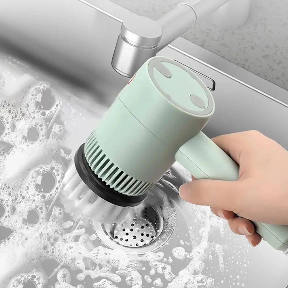 Household electric rotating cleaning brush