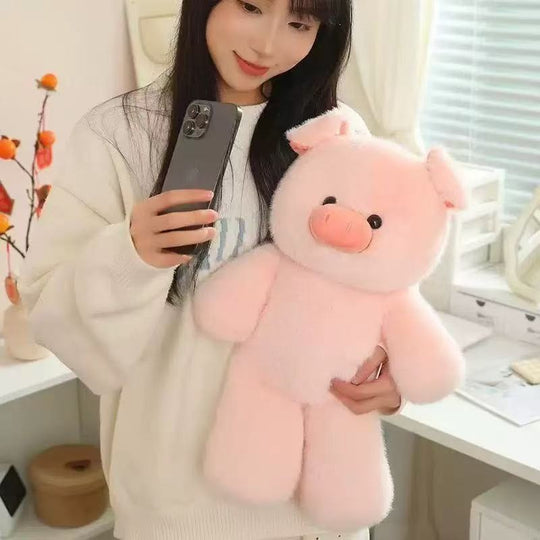 Panda plush toy pink version gift