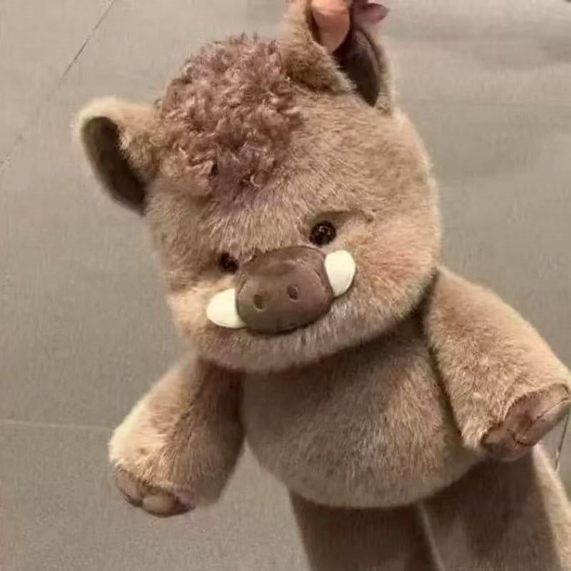 Panda plush toy brown wild boar option⁠
