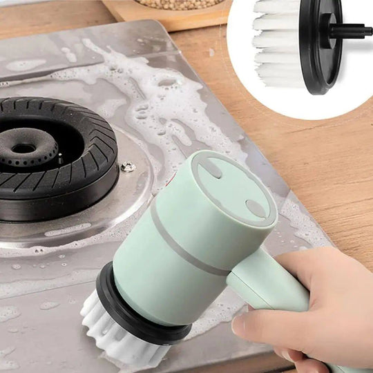  Household electric rotating cleaning brush steel sink