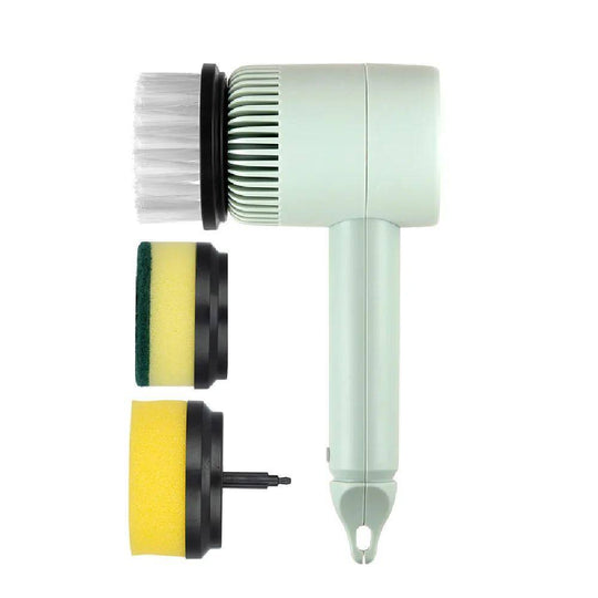  Household electric rotating cleaning brush green power